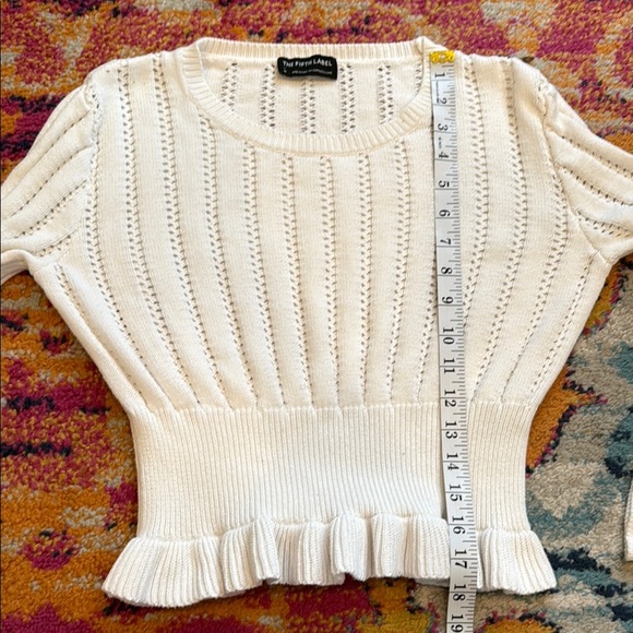 The Fifth Label Cream Knit Top - Picture 5 of 6